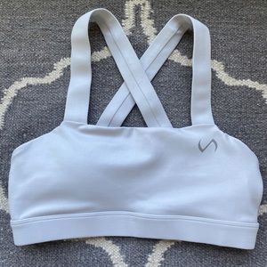 TLF Silver metallic sports bra
